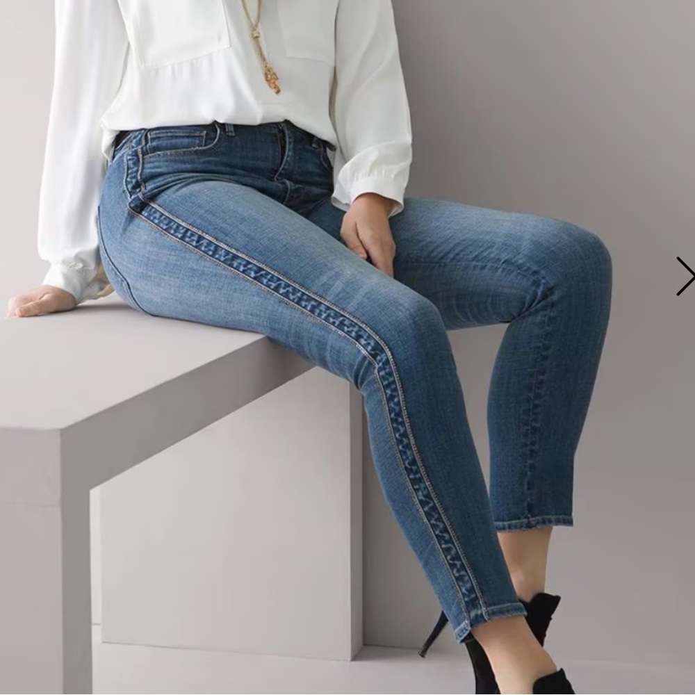 Novelty stripe denim
